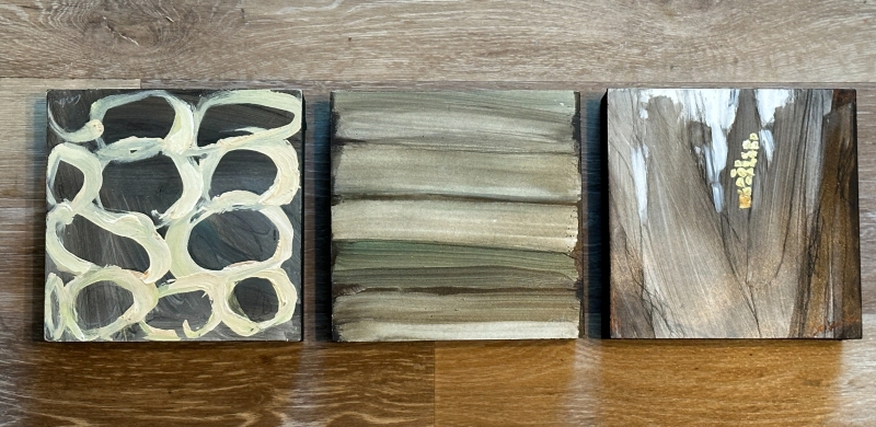 Reveal Triptych by artist Sue Sakahara